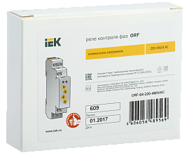 Реле фаз ORF 03. 3ф 220-460 В AC IEK ORF-03-220-460VAC IEK