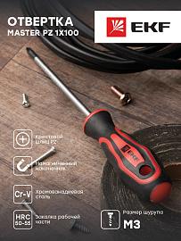 Отвертка Master PZ1x100 мм EKF Basic