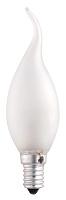 Лампа накаливания декоративная свеча 60Вт Е14 20-240V CT35 60W frosted Свеча на ветру .3321482 Jazzway