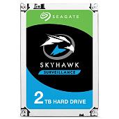 Жесткий диск для видеонаблюдения HDD 2TB; 3.5" SATA 6Gb/s 64Mb 5900rpm Seagate SkyHawk ST2000VX008