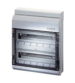 Hensel KV 9236 - Бокс 36 мод., 2 ряда, с кл PE-N, IP 65, прозр. сер (6100003)