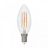 Лампа светодиодная 9 Вт E14 C35 4000К 750Лм прозрачная 200-250В свеча SKY (LED-C35-9W/4000K/E14/CL PLS02WH) UL-00005161 Uniel