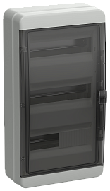 Бокс пластиковый КМПн-36 IP65 навесной TEKFOR черн. прозр. дверь 560х300х153 TF5-KP72-N-36-65-K03-K02 /уп.1шт/ IEK