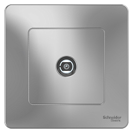 Коннектор ТВ BLANCA скрытой установки в сборе алюминий BLNTS000013 Schneider Electric