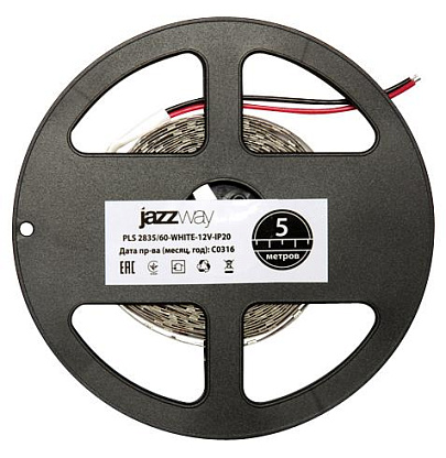 Изображение товара Лента светодиодная PLS 6Вт/м SMD 2835 60LED/м  Red 12В IP20 5м .5000315 JazzWay