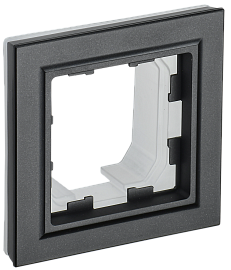 Рамка 1-местная IP44 РУ-1-БрЧ-44 черный BR-M12-44-K02 BRITE  IEK