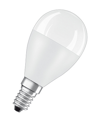 Изображение товара Лампа светодиодная Osram 7Вт E14 нейтральный свет 4000К P47 шар матовая