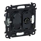 Розетка RJ45+TV компьют+телевиз "звезда" Valena LIFE/ALLURE IN'MATIC скрытой установки cat.6 UTP механизм серый 753055 Legrand
