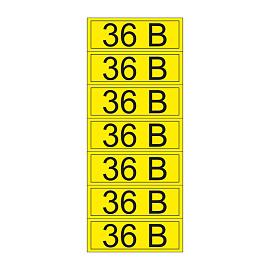 Наклейка знак электробезопасности «36 В» 35х100 мм 56-0009-2 REXANT