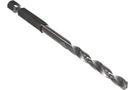 Сверло по металлу HEX 1/4" Р6М5 5,0х106 мм блистер ПРАКТИКА 037-602
