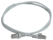 Шнур коммутационный кат. 5Е FTP 0,5м серый GENERICA PC01-C5EF-05M-G IEK