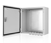Щит 300х300х210 (ШхВхГ) IP66 ЩМП 332 ОЩН с монтажной панелью RAL 7035 6-003 Элма