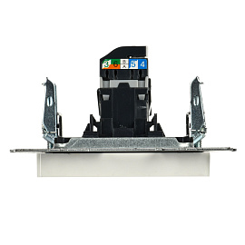 Розетка компьютерная RJ45 кат.5E РК10-БрБ белый BR-K10-1-K01 BRITE  IEK