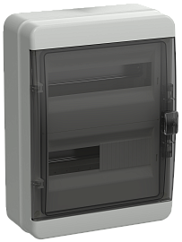 Бокс пластиковый КМПн-24 IP65 навесной TEKFOR черн. прозр. дверь 410х300х153 TF5-KP72-N-24-65-K03-K02 /уп.1шт/ IEK