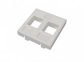 Адаптер Mosaic 45х45 мм для модуля Keystone, 2 порта, белый DR-5303 DATAREX