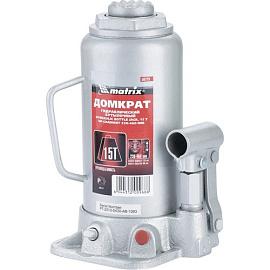 Домкрат гидравлический бутылочный, 15 т, h подъема 230–460 мм  MATRIX MASTER 50729