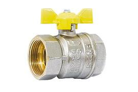 Кран шаровой латунный для газа ДУ 50мм 2" ВР/ВР рычаг LD Pride 47.50.В-В.Р GAS
