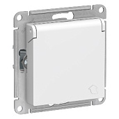 Изображение товара Розетка Atlasdesign с заземлением шторками крышкой 16А System Electric