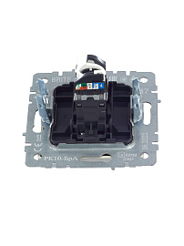 Розетка компьютерная RJ45 кат.5E алюминий мех-м BRITE РК10-БрА BR-K10-1-K47 IEK