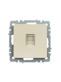 Розетка компьютерная RJ45 кат.5E РК10-БрКр бежевый BR-K10-1-K10 BRITE  IEK