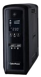 Источник бесперебойного питания Line-Interactive 1500ВА/900Вт USB/RS-232/RJ11/45 (6 EURO) CP1500EPFCLCD CyberPower