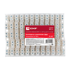 колодка клеммная 10 mm 10А  (plc-KK-10-10)  EKF