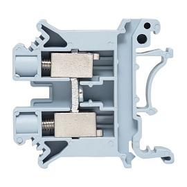 Колодка клеммная винтовая 10 UT серая scr-ut-10-g