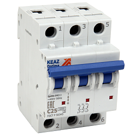 КЭАЗ Авт выкл 4П C  25А 6кА BM63 OptiDin   DC  338080 /1шт/ (Новый) ++ 338080 КЭАЗ