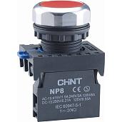 Кнопка управления NP8-10BN без подсветки красный 1НО IP65 667233 CHINT
