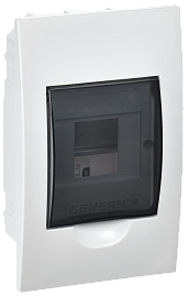Бокс пластиковый ЩРВ-П- 4 IP41 встраив. GENERICA MKP12-V-04-41-G IEK