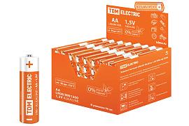 Батарейка (элемент питания) LR6 АА Alkaline 1,5V PAK-96 SQ1702-0005 TDM