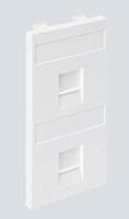 S76B-9 Адаптер на 2 RJ45 CJ545U(FM), CJ546U(FM), шторки, CIMA-модуль 52x108мм, SC, белый