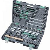 Набор инструмента, 1 4", 1 2", Cr-V, S2, усиленный кейс, 119 предм. STELS 14112