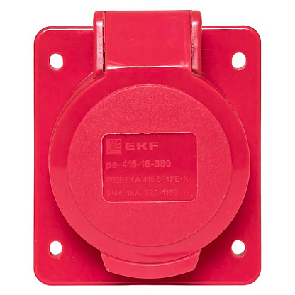 Изображение товара Розетка кабельная силовая EKF стационарная IP44 16A 380V