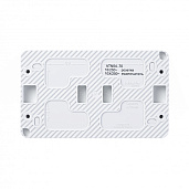 Блок AtlasDesign Profi54 открытой установки выключатель одноклавишный 10А + Розетка Schuko 2P+E с заземлением 16А белый IP54 ATN540170 Systeme Electric