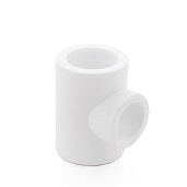 Тройник PPR полипропилен  32х32 угол 90°, PN25 белый, РосТурПласт 10738