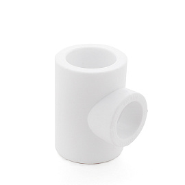 Тройник PPR полипропилен  32х32 угол 90°, PN25 белый, РосТурПласт 10738