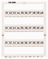Маркировка WMB 31-40 (х10) для клемм шириной 5 – 5,2 мм растягиваемые 793-5505 /5шт/ WAGO