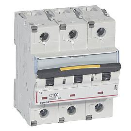 Выключатель автоматический DX3 100А 3П трехполюсный C 10кА 409281 Legrand
