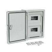 Корпус пластиковый распределительный ЩРН-18 IP65 серая дверь 350х250х150 PR08.26498 Промрукав