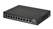 Коммутатор неуправляемый PoE 8 портов 10/100 Мб/с, 2хRJ45, 120 Вт RVi-1NS08F-2T (1G)