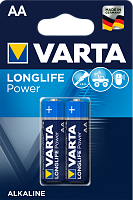 Элемент питания LR6 (АА) High Energy/LONGLIFE Power 1.5В бл/2 (4906 121 412) батарейка щелочная 4906121412 VARTA