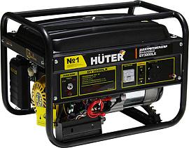 Генератор Huter DY3000LX, электростартер 4-х такт, мощ. 2.8 кВт, бак 15л, бензин, вес 40кг.