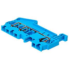 Колодка клеммная самозажимная JXB-ST-2.5 31А 3 вывода синяя plc-jxb-st-2.5-3-blue EKF