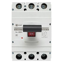 Выключатель автоматический 630А 3П трехполюсный ВА-99М 630/630А 3P 50кА IP30 mccb99-630-630m EKF