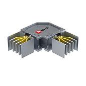Угловая горизонтальная секция 400 А IP55 3L+N+PE (корпус) HPA04EH45 EKF