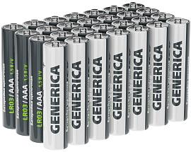 Батарейка (элемент питания) щелочная Alkaline LR03/ААА (28/бокс)  ABT-LR03-ST-B28-G GENERICA