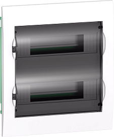 Бокс пластиковый ЩРВ-П-24 IP40 встраив. прозр. EASY9 325х300х100 SE EZ9E212S2FRU   См арт 2070871345