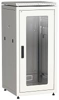 ITK Шкаф сетевой 19" LINEA N 28U 600х800 мм стеклянная передняя дверь серый LN35-28U68-G IEK