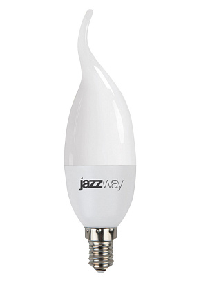 Изображение товара Светодиодная лампа Jazzway 9Вт E14 CA37 3000K 820Лм матовая свеча на ветру